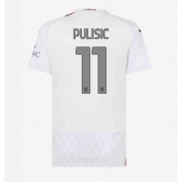 Fotballdrakt Dame AC Milan Christian Pulisic #11 Bortedrakt 2023-24 Kortermet